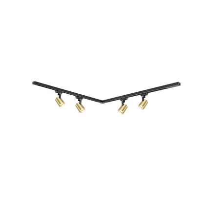 Brilagi - Bodové svietidlo do lištového systému HUSKY 4xGU10/10W/230V čierna/zlatá