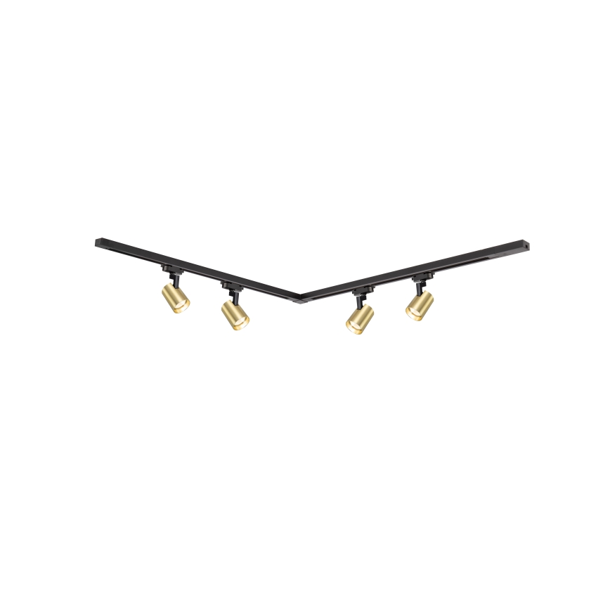 Brilagi - Bodové svietidlo do lištového systému HUSKY 4xGU10/10W/230V čierna/zlatá