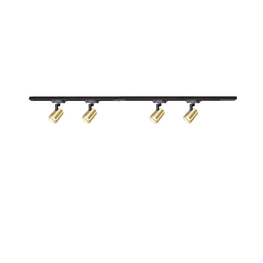 Brilagi - Bodové svietidlo do lištového systému HUSKY 4xGU10/10W/230V čierna/zlatá