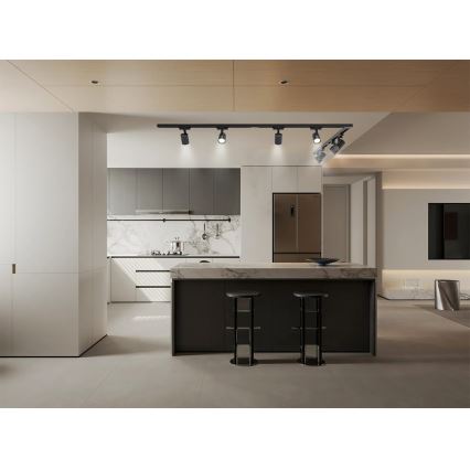 Brilagi - Bodové svietidlo do lištového systému HUSKY 8xGU10/10W/230V čierne