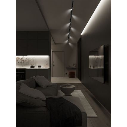 Brilagi - Bodové svietidlo do lištového systému HUSKY 8xGU10/10W/230V čierne