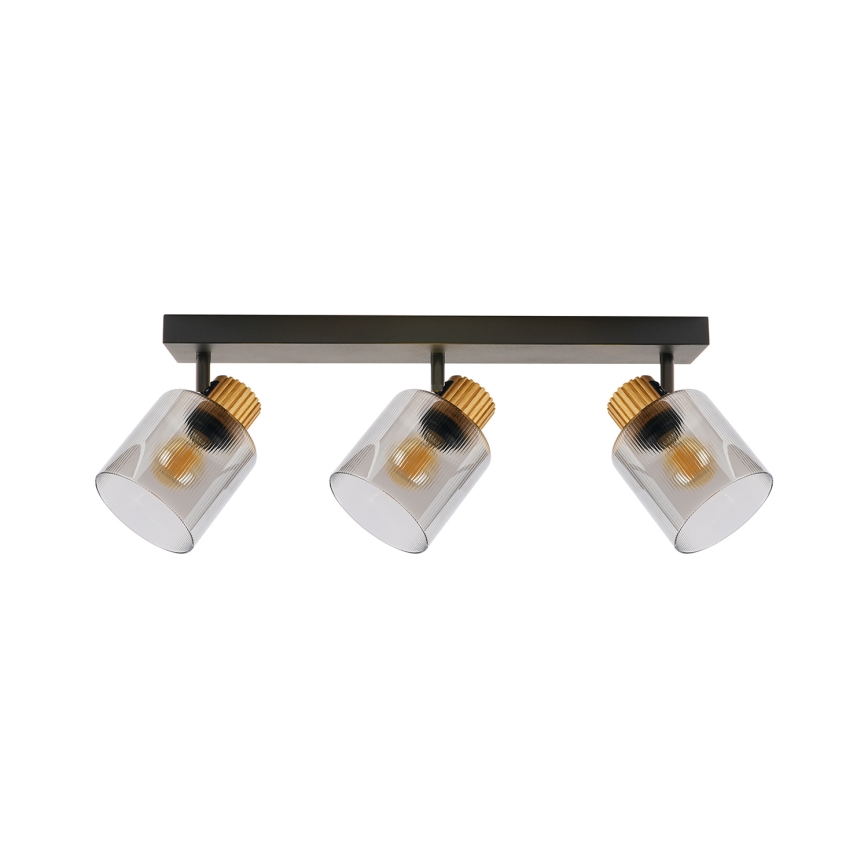 Brilagi - Bodové svietidlo HYGGE 3xE14/15W/230V čierna/dymová