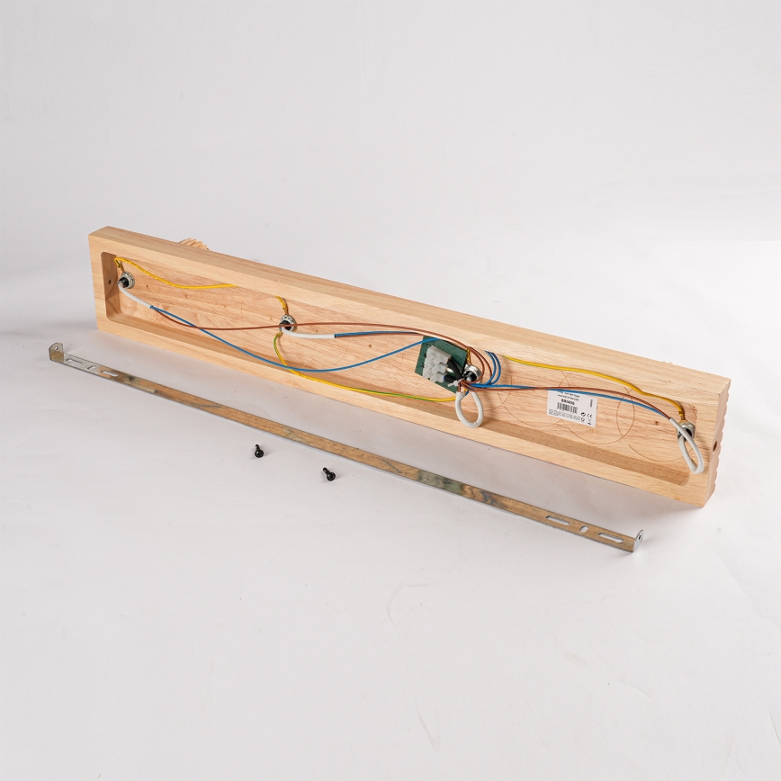 Brilagi - Bodové svietidlo HYGGE 4xE14/15W/230V drevo/dymové