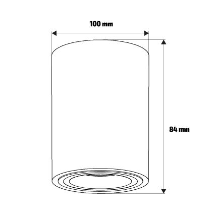 Brilagi - Bodové svietidlo MIA 1xGU10/30W/230V 100x80 mm béžová