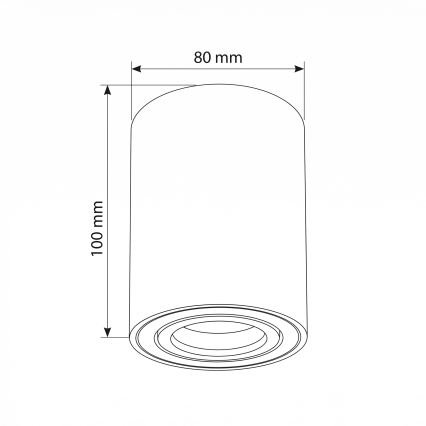 BRILAGI - Bodové svietidlo MIA 1xGU10/30W/230V 100x80 mm biela