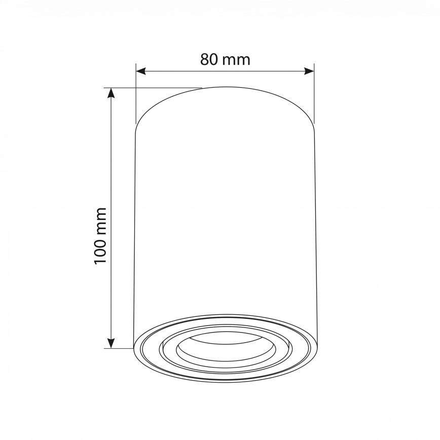 BRILAGI - Bodové svietidlo MIA 1xGU10/30W/230V 100x80 mm biela