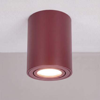 Brilagi - Bodové svietidlo MIA 1xGU10/30W/230V 100x80 mm bordová