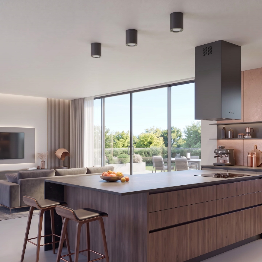 BRILAGI - Bodové svietidlo MIA 1xGU10/30W/230V 100x80 mm čierna