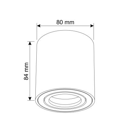 BRILAGI - Bodové svietidlo MIA 1xGU10/30W/230V 84x80 mm hnedá
