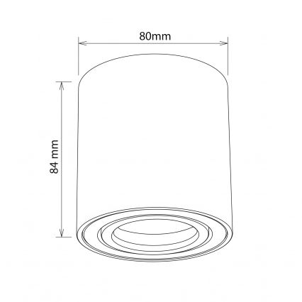 BRILAGI - Bodové svietidlo MIA 1xGU10/30W/230V 84x80 mm zlaté