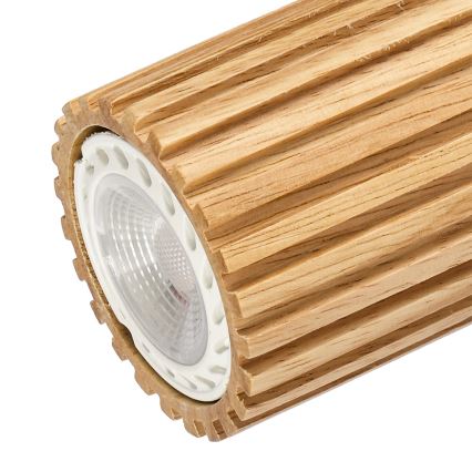 Brilagi - Bodové svietidlo MODERN WOOD 4xGU10/8W/230V drevo/biela