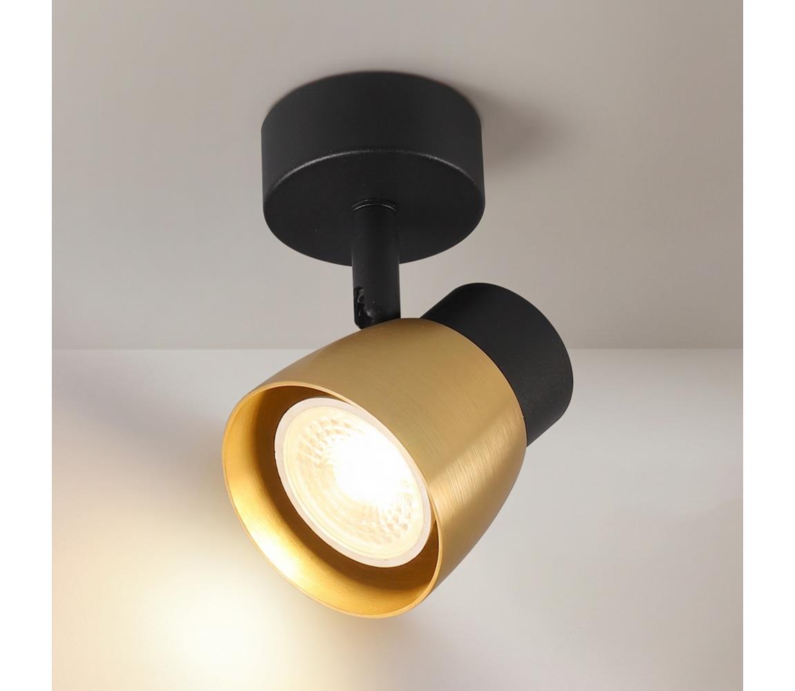 Brilagi - Bodové svietidlo NUGGET 1xGU10/30W/230V čierna/zlatá WO-OEM-25CF-D01-BG