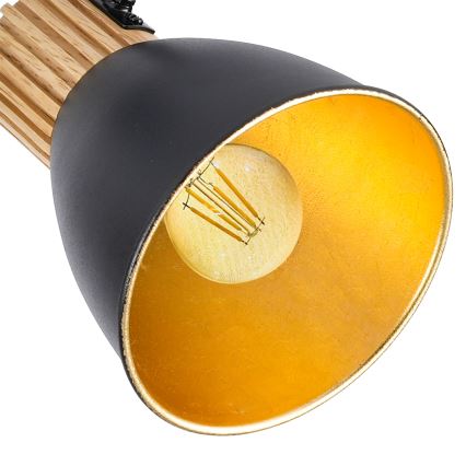 Brilagi - Bodové svietidlo ODENSE 3xE14/10W/230V kaučukovník/čierna