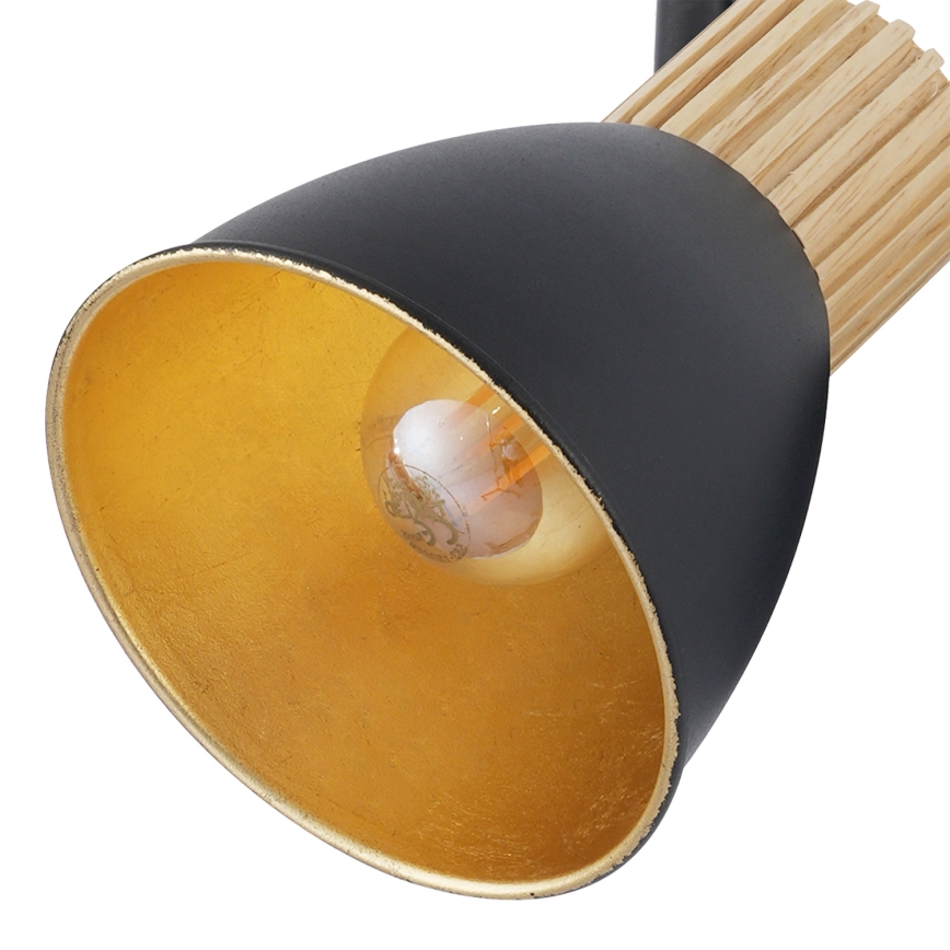 Brilagi - Bodové svietidlo ODENSE 3xE14/10W/230V kaučukovník/čierna