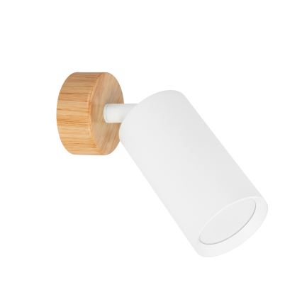 Brilagi - Bodové svietidlo SELE 1xGU10/30W/230V biela/dubový dekor