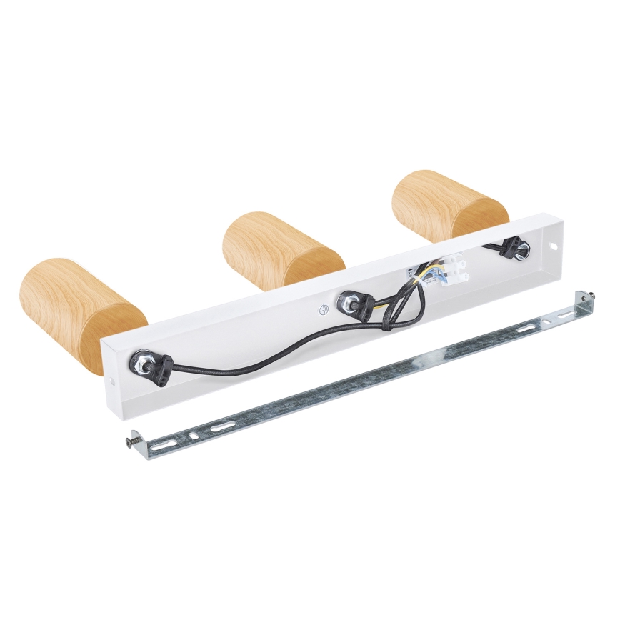 Brilagi - Bodové svietidlo SELE 3xGU10/30W/230V biela/dekor duba