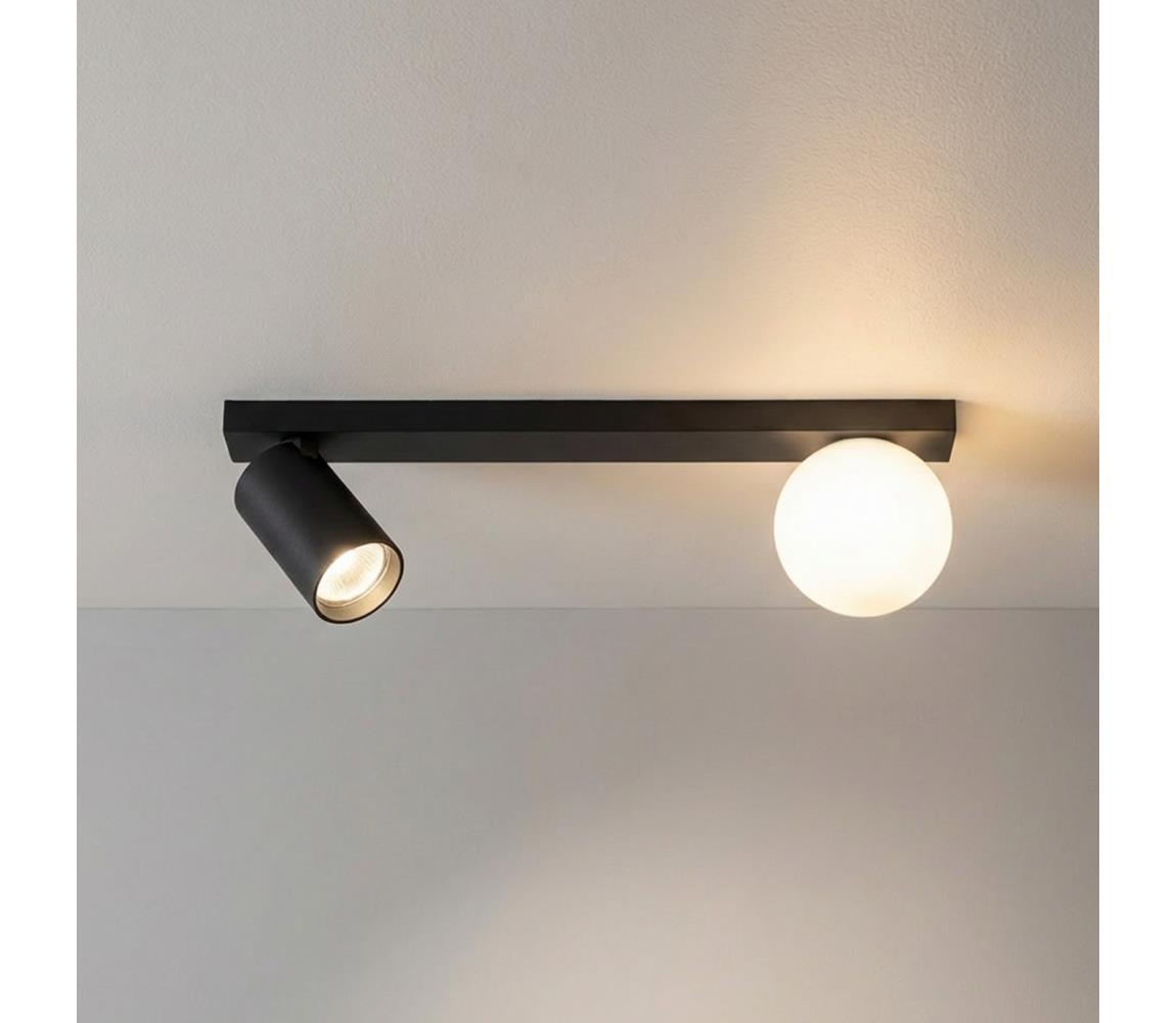 Brilagi - Bodové svietidlo SELE BALL 1xGU10/30W/230V + 1xG9/10W čierna WO-AGN-28-BKL-OEM
