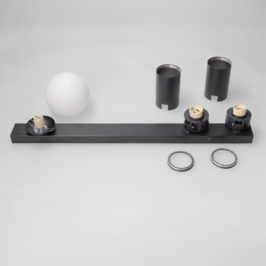 Brilagi - Bodové svietidlo SELE BALL 2xGU10/30W/230V + 1xG9/10W čierna