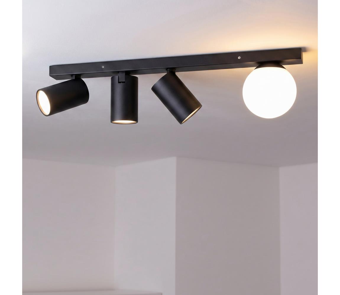Brilagi - Bodové svietidlo SELE BALL 3xGU10/30W/230V + 1xG9/10W čierna WO-AGN-40-BKL-OEM
