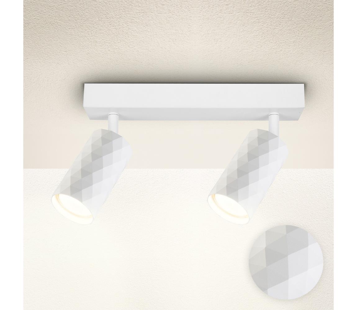 Brilagi - Bodové svietidlo SELE DIAMANT 2xGU10/30W/230V biela WO-DIA2-WHT