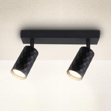 Brilagi - Bodové svietidlo SELE DIAMANT 2xGU10/30W/230V čierne