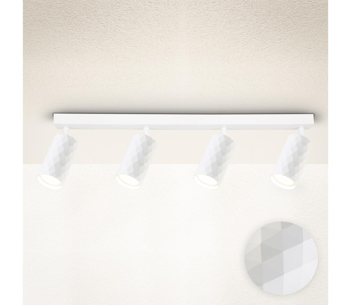 Brilagi - Bodové svietidlo SELE DIAMANT 4xGU10/30W/230V biela WO-DIA4-WHT