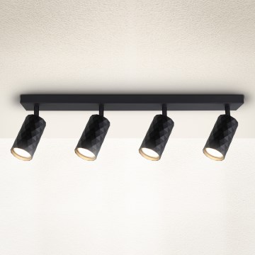 Brilagi - Bodové svietidlo SELE DIAMANT 4xGU10/30W/230V čierna