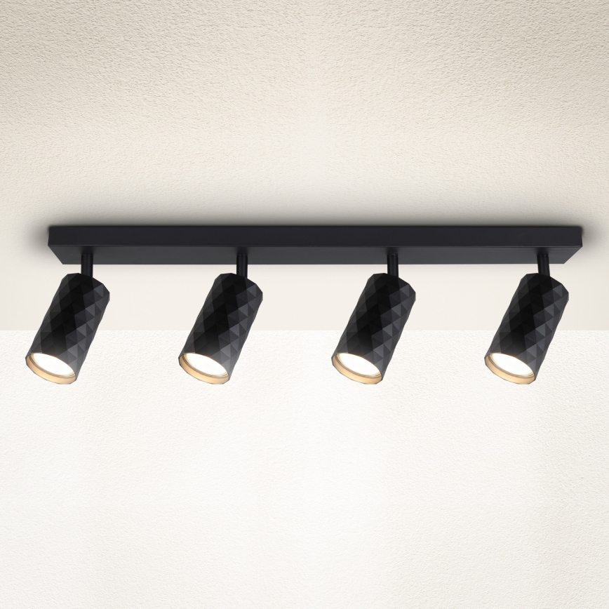 Brilagi - Bodové svietidlo SELE DIAMANT 4xGU10/30W/230V čierna