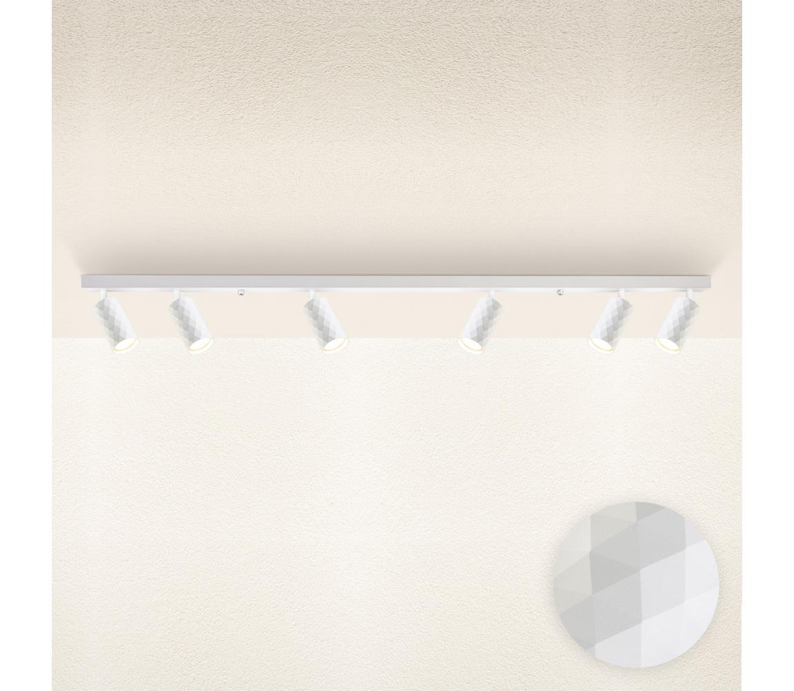 Brilagi - Bodové svietidlo SELE DIAMANT 6xGU10/30W/230V biele WO-DIA6-WHT