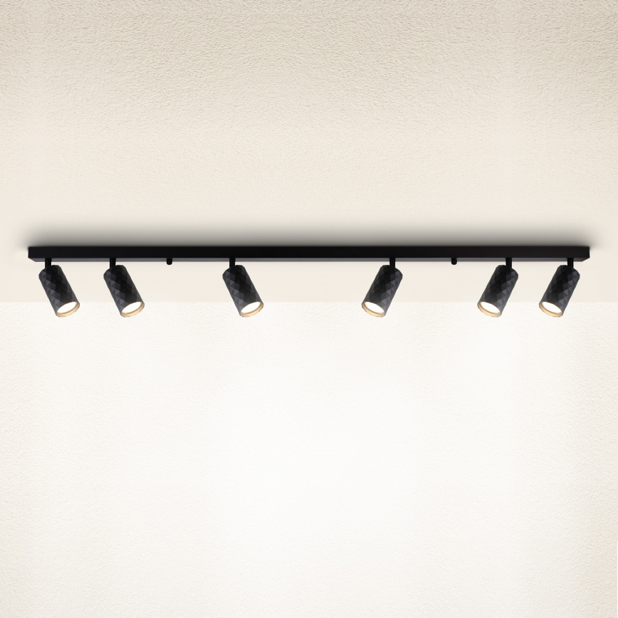 Brilagi - Bodové svietidlo SELE DIAMANT 6xGU10/30W/230V čierne