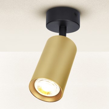 Brilagi - Bodové svietidlo SELE GOLDEN 1xGU10/30W/230V čierna/zlatá
