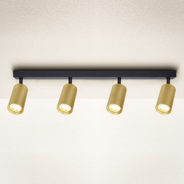 Brilagi - Bodové svietidlo SELE GOLDEN 4xGU10/30W/230V čierna/zlatá