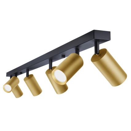 Brilagi - Bodové svietidlo SELE GOLDEN 6xGU10/30W/230V čierna/zlatá