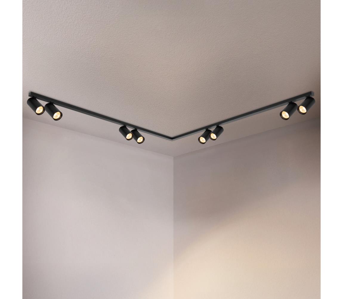 Brilagi - Bodové svietidlo SELE LONG 8xGU10/30W/230V čierna WO-SELE-SP17-BKL-OEM