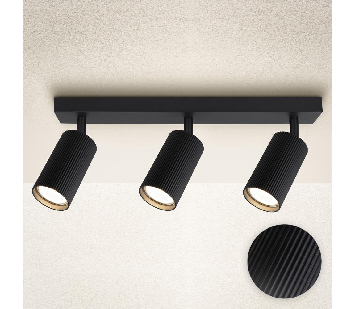 Brilagi - Bodové svietidlo SELE MODERN 3xGU10/30W/230V čierne WO-MOD3-BLK
