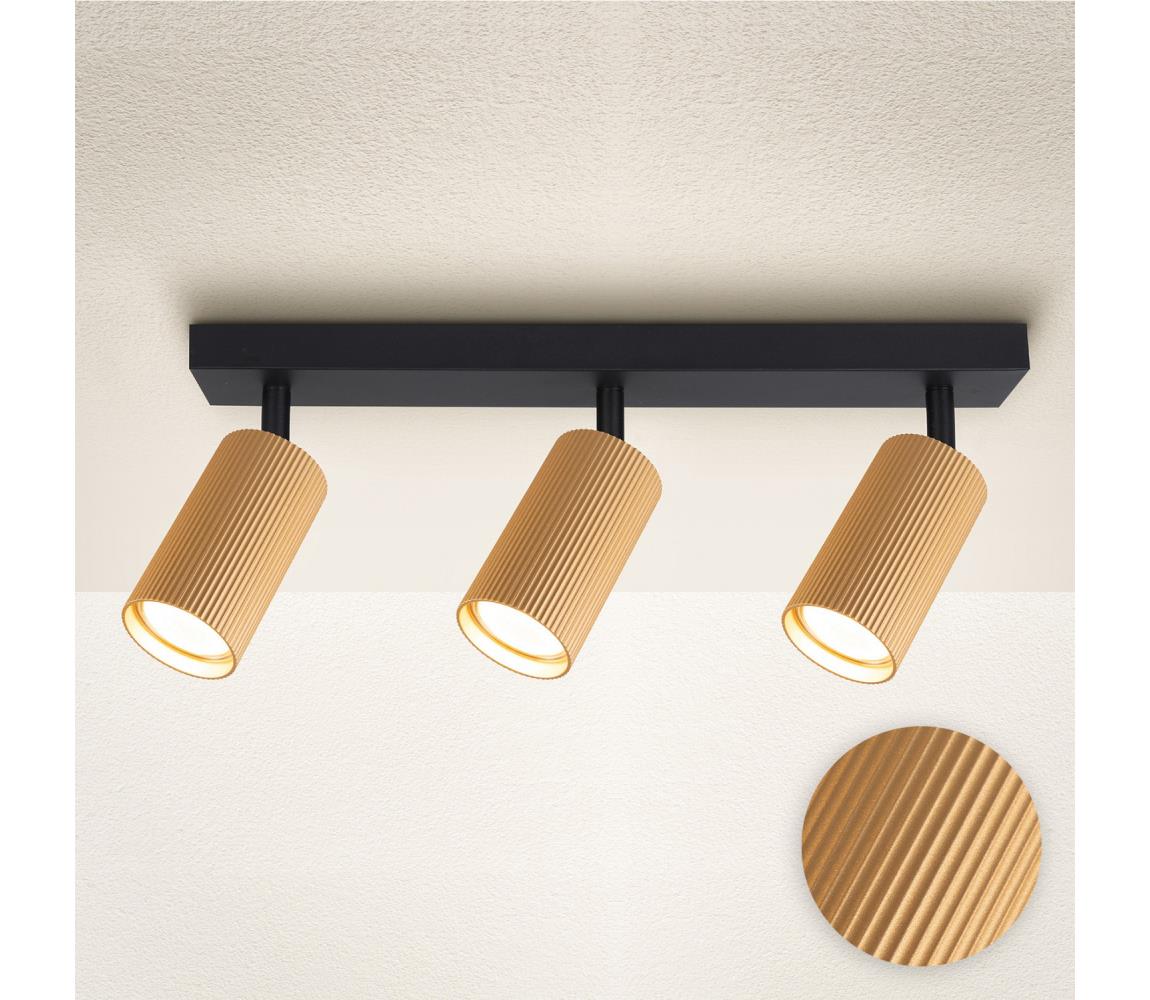 Brilagi - Bodové svietidlo SELE MODERN 3xGU10/30W/230V zlaté WO-MOD3-GLD