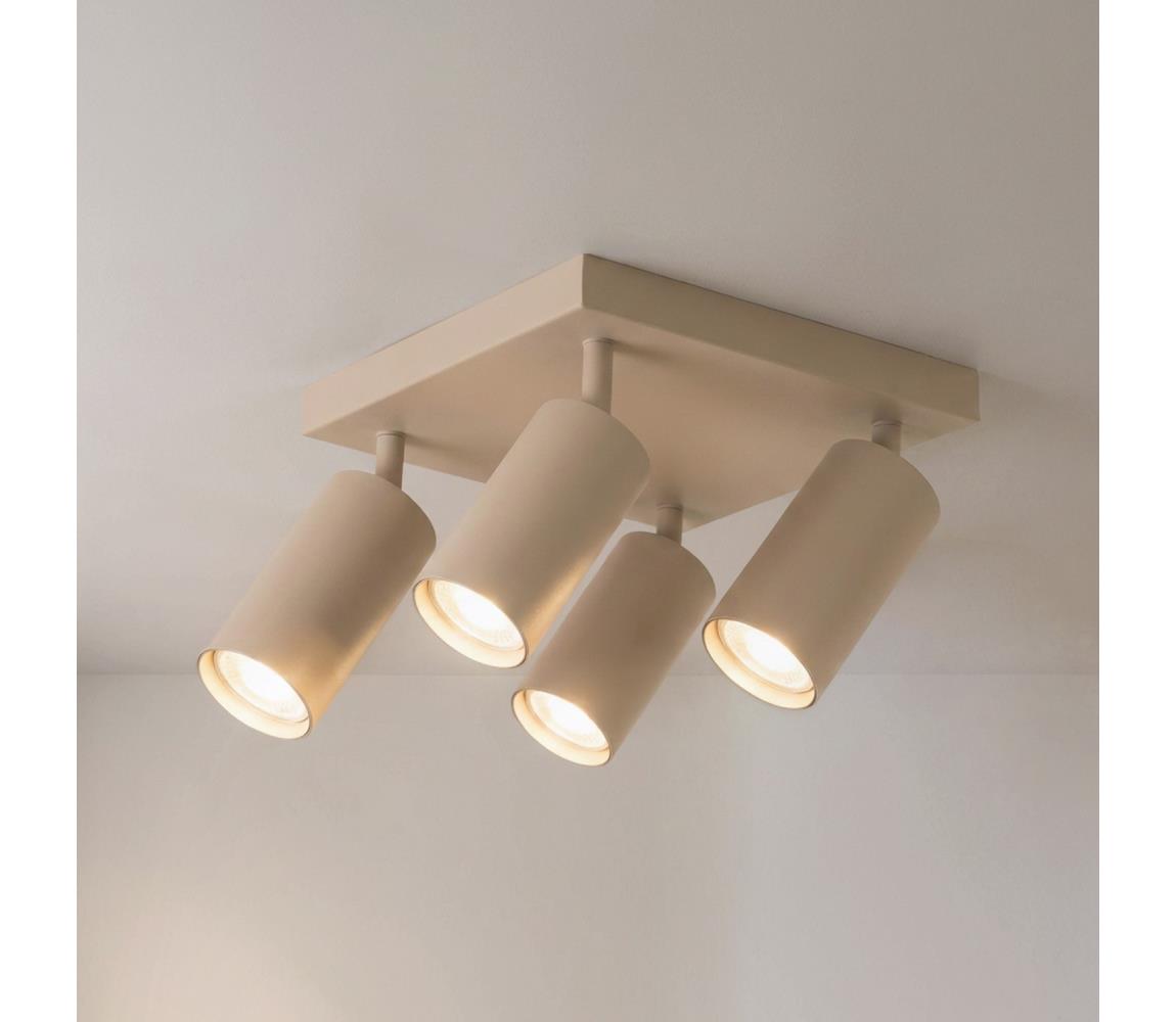 Brilagi - Bodové svietidlo SELE SQUARE 4xGU10/30W/230V béžová WO-SELESQ-03-BEI-OEM
