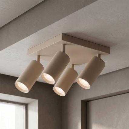 Brilagi - Bodové svietidlo SELE SQUARE 4xGU10/30W/230V béžová