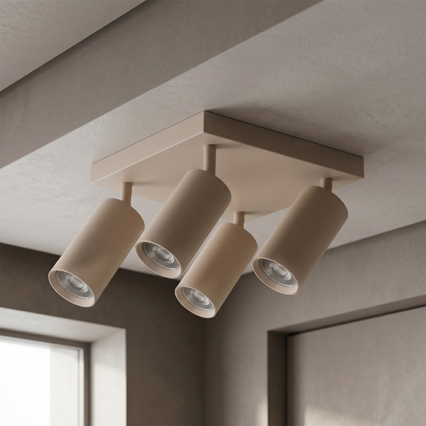 Brilagi - Bodové svietidlo SELE SQUARE 4xGU10/30W/230V béžová
