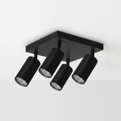 Brilagi - Bodové svietidlo SELE SQUARE 4xGU10/30W/230V čierna