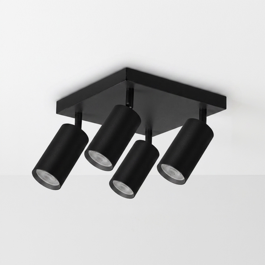 Brilagi - Bodové svietidlo SELE SQUARE 4xGU10/30W/230V čierna