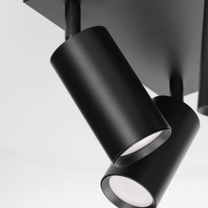 Brilagi - Bodové svietidlo SELE SQUARE 4xGU10/30W/230V čierna