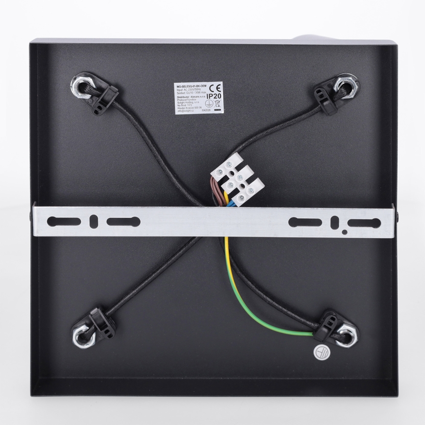 Brilagi - Bodové svietidlo SELE SQUARE 4xGU10/30W/230V čierna