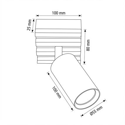Brilagi - Bodové svietidlo SELE WOOD ACOUSTIC 1xGU10/30W/230V čierne/drevo