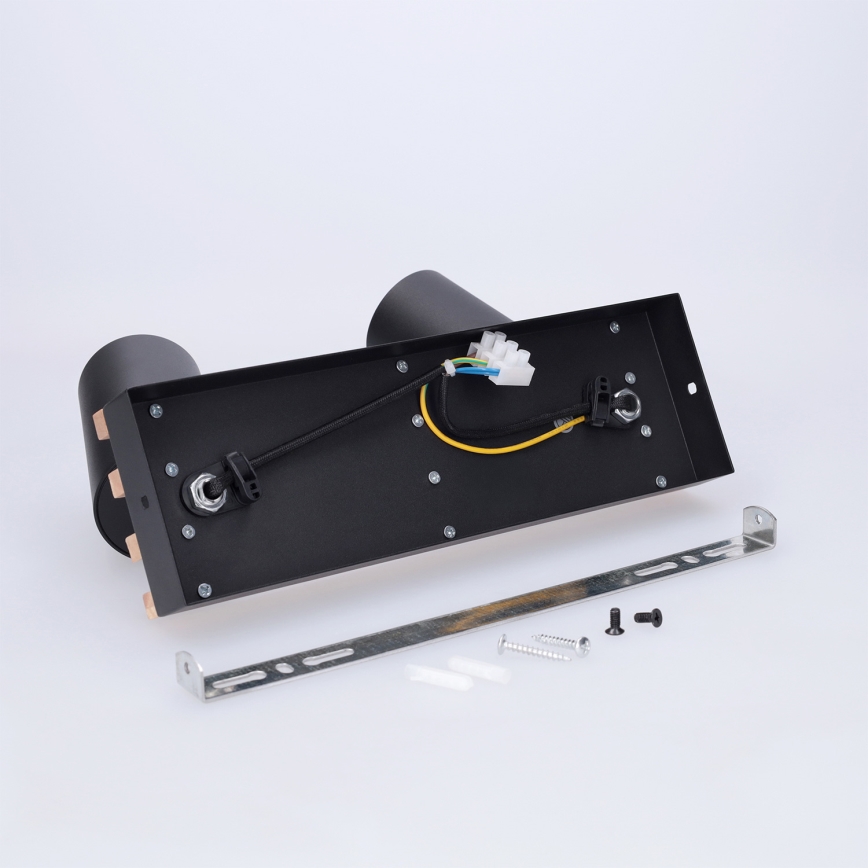 Brilagi - Bodové svietidlo SELE WOOD ACOUSTIC 2xGU10/30W/230V čierna/drevo