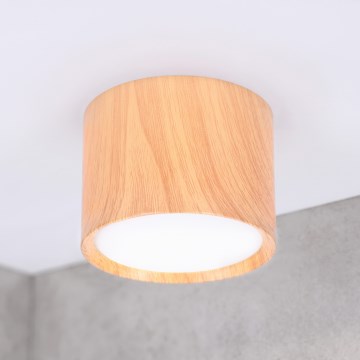 BRILAGI - Bodové svietidlo SMOOTH 1xGX53/15W/230V 60x82 mm dubový dekor