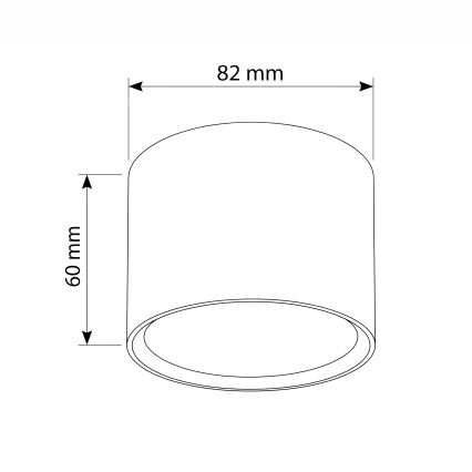 BRILAGI - Bodové svietidlo SMOOTH 1xGX53/15W/230V 60x82 mm dubový dekor