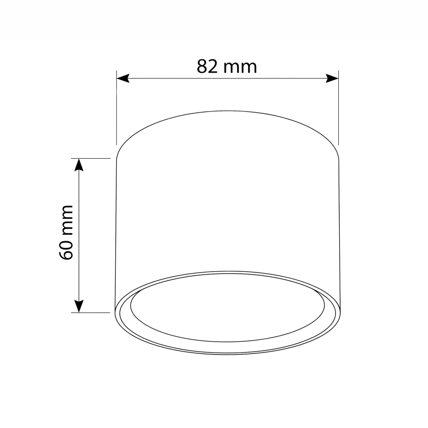 BRILAGI - Bodové svietidlo SMOOTH 1xGX53/15W/230V 60x82 mm dubový dekor