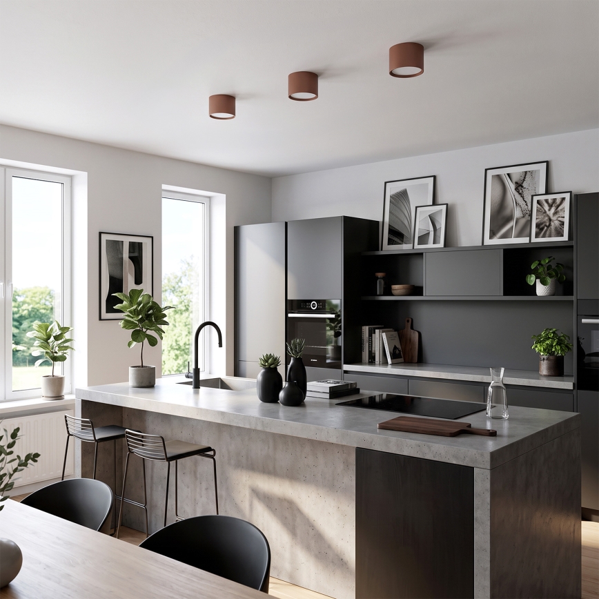 BRILAGI - Bodové svietidlo SMOOTH 1xGX53/15W/230V 60x82 mm hnedé