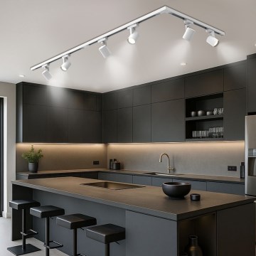 Brilagi - Bodové svietidlo v lištovom systéme HUSKY 6xGU10/10W/230V biela